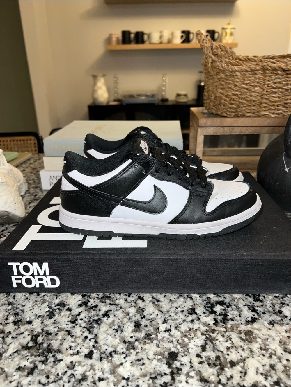 Nike Dunk Low Black and White Big Kids - Picture 2 of 6